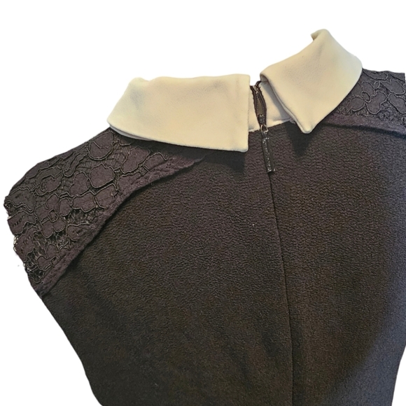 KARL LAGERFELD PARIS Collared Ruffle Mini Dress. Size 14 - Picture 7 of 10